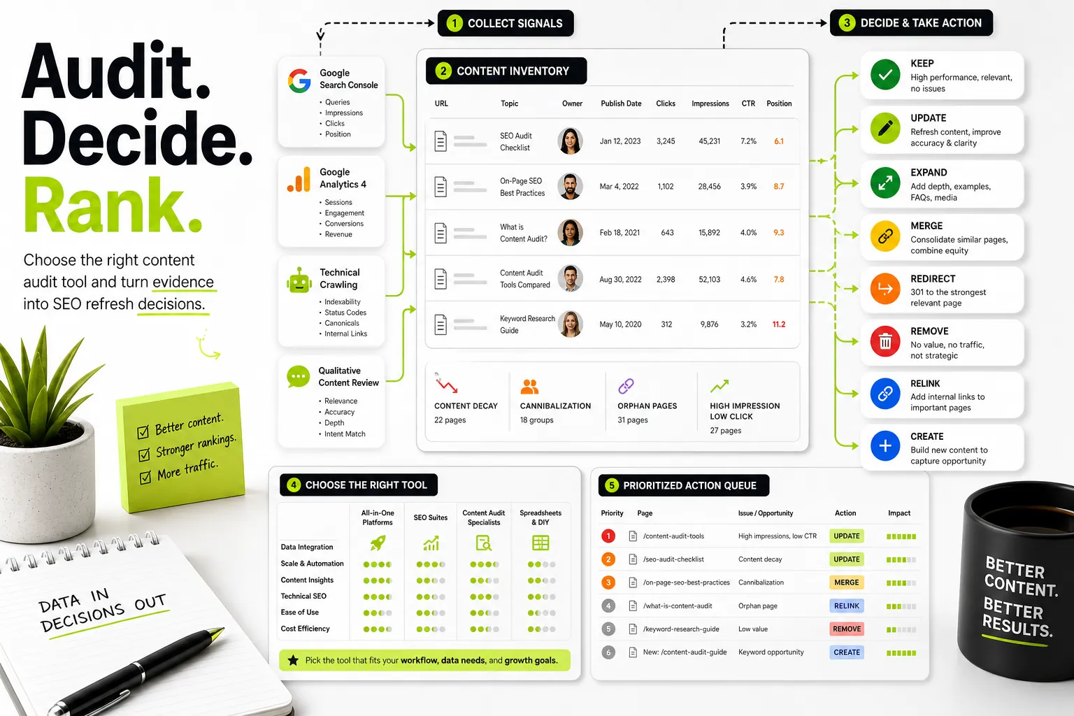 Best Content Audit Tool Guide: How to Choose & Audit