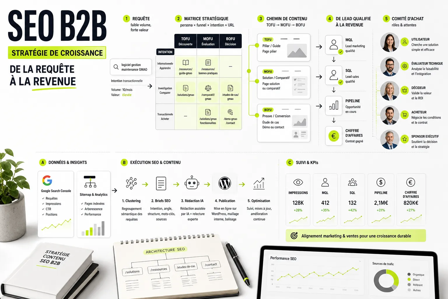 SEO B2B : le guide complet pour générer des leads qualifiés et du pipeline